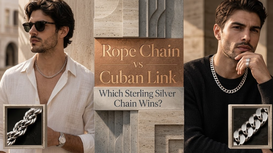 Rope Chain vs Cuban Link: Which Sterling Silver Chain Wins?