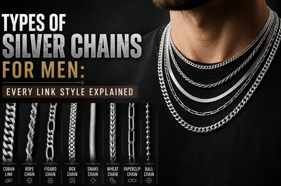 Types of Silver Chains for Men: Every Link Style Explained