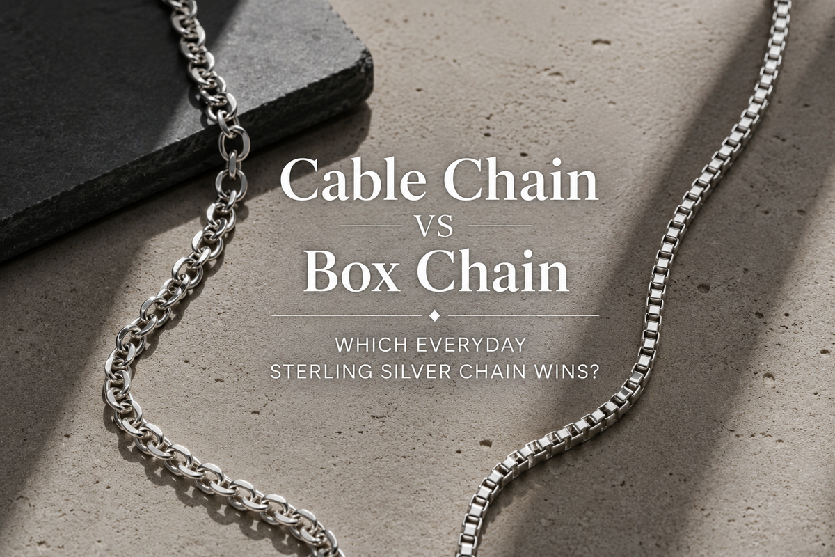 Cable Chain vs Box Chain: Which Everyday Sterling Silver Chain Wins?