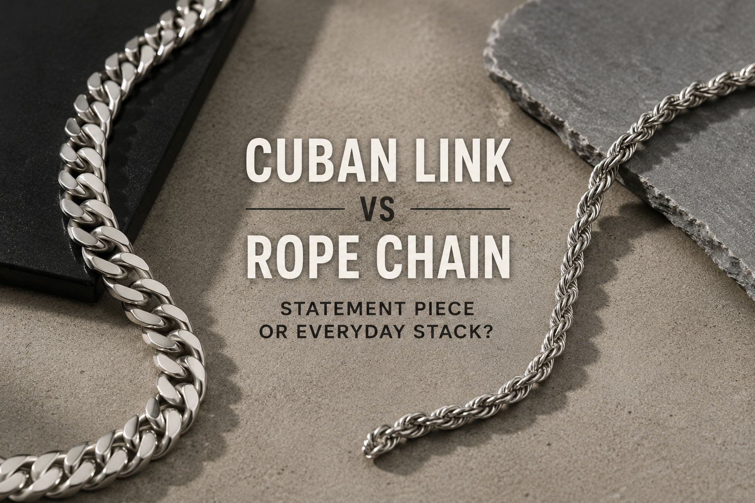 Cuban Link vs Rope Chain: A Complete Guide to Men's Chains 2026 – MCKER