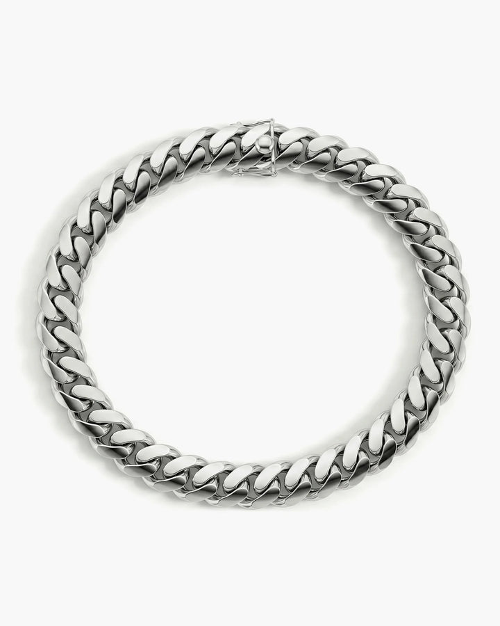 Cuban Link Chain Bracelet, 8mm